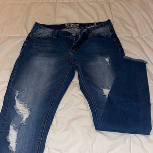 Resfeber frayed skinny jeans size 14